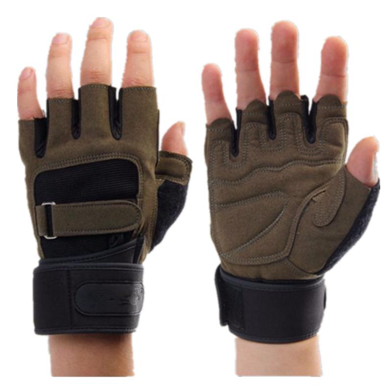 Men weight lifting gym sports fitness gloves. best for training protect wrist weightlifting gloves